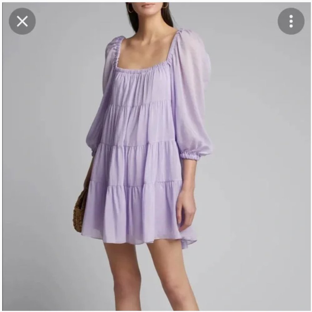 ALICE + OLIVIA Rowen Square Neck Mini Dress US xs but also fits small